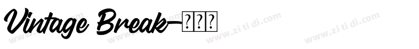 Vintage Break字体转换